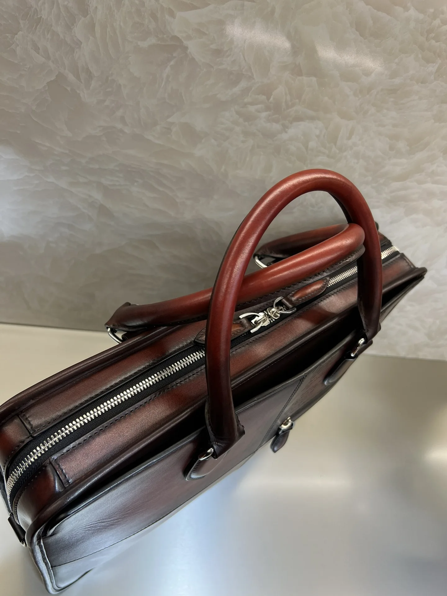 Briefcases Men Handbags Luxury Retro Leather Briefcases Business Bag Men