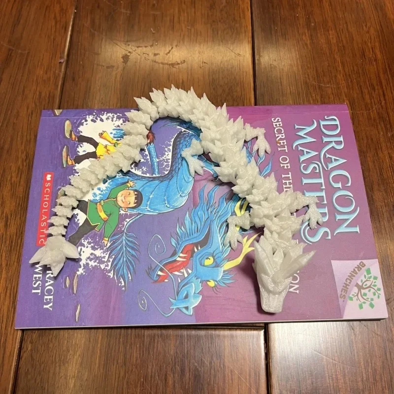 Светящийся в темноте хрустальный дракон 3D-печать имитационная модель китайский