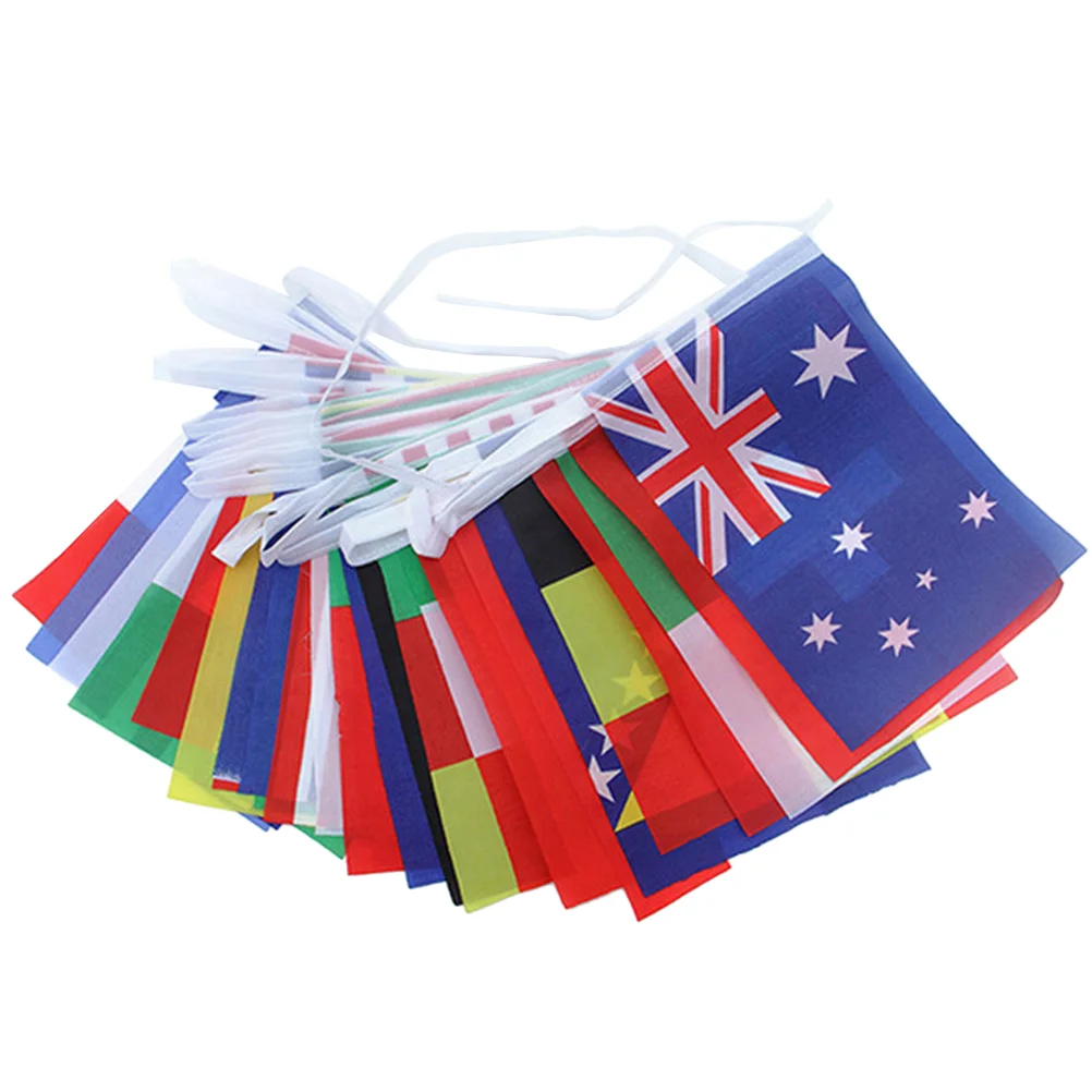 

Flags Flag String World International Country Banner Pennant Countries Bunting Party Hanging Pendant Sports National The Mini