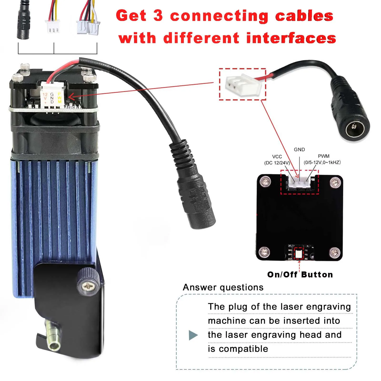 AENBUSLM 80 Вт лазерный гравер с ЧПУ лазерная гравировальная головка воздушным Assist