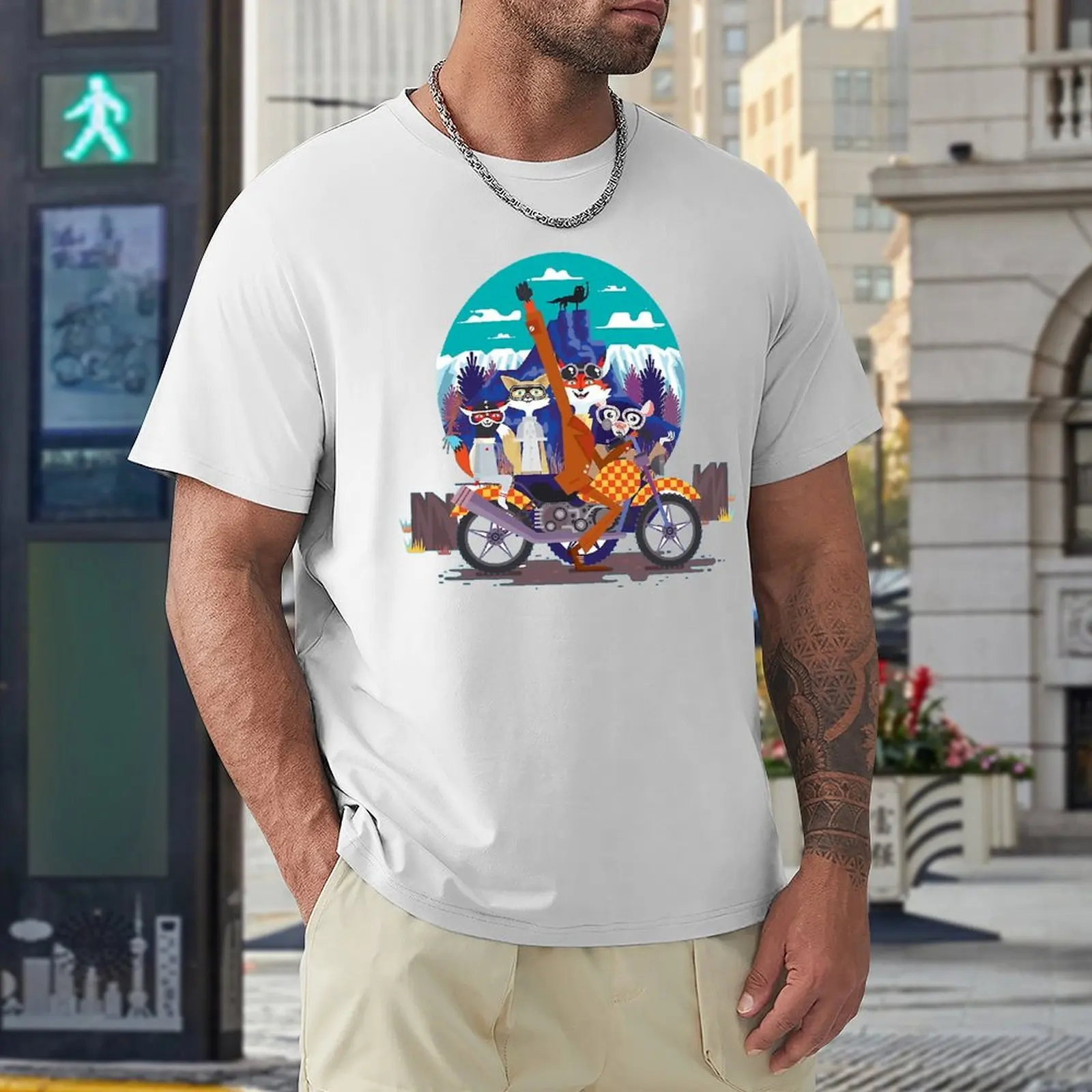 Футболка с изображением мистера лисы крутая футболка рисунком в стиле Харадзюку