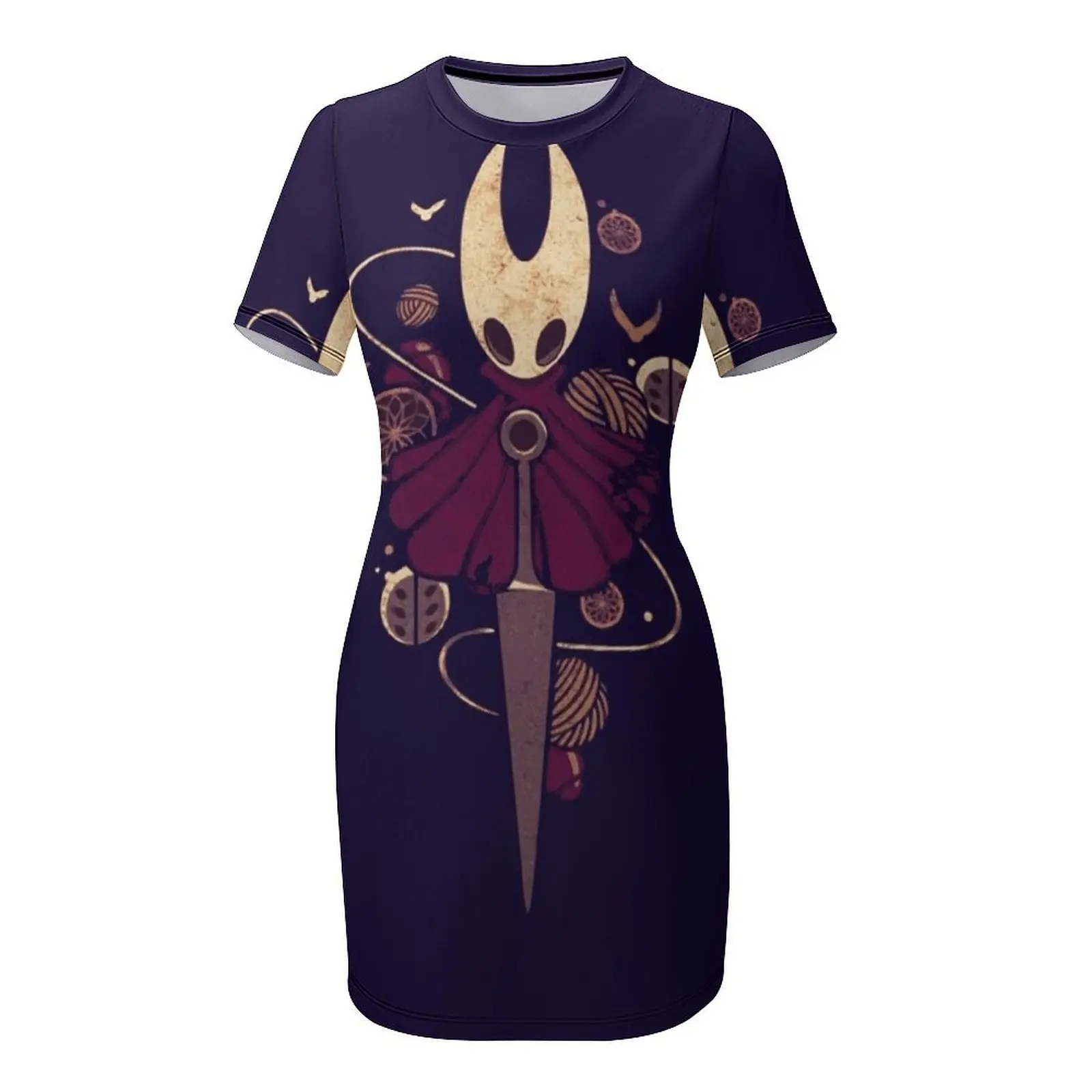 Silksong Hollow Knight Hornet Bug платье с короткими рукавами для видеоигр роскошное женское