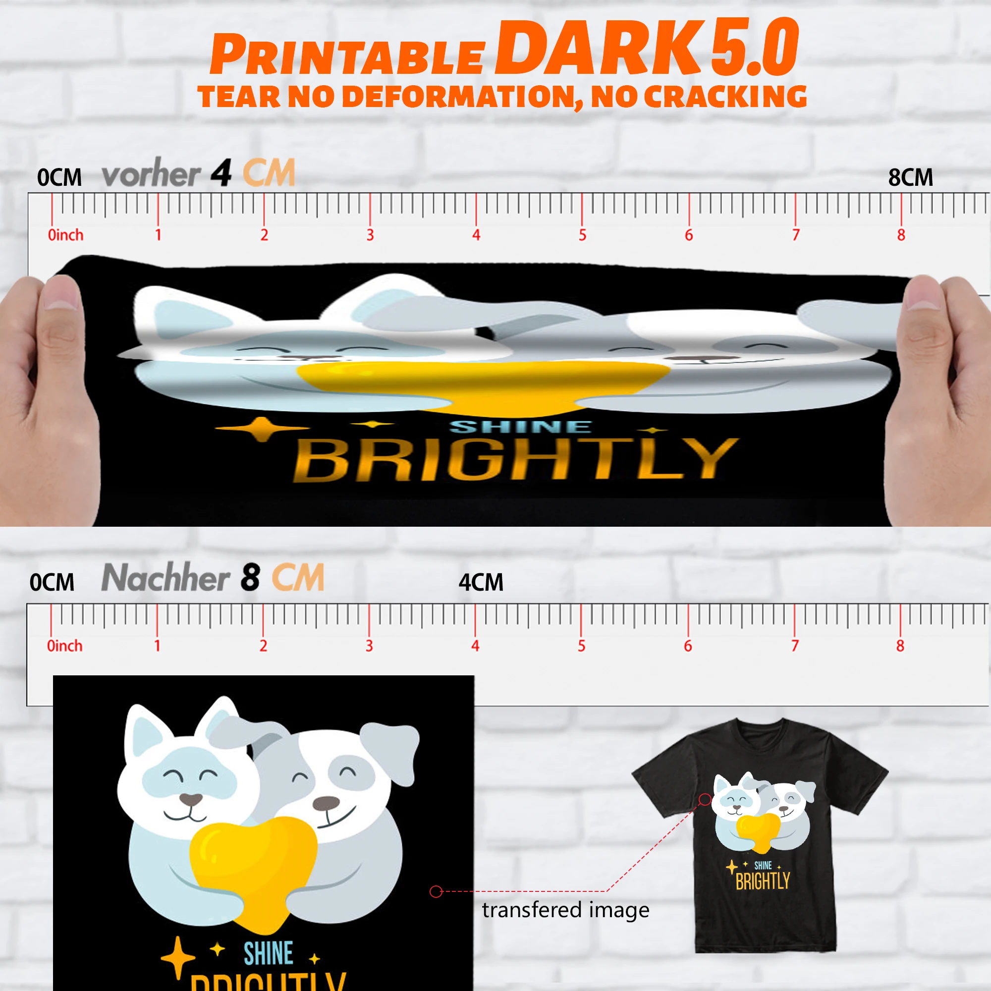 Ceny WinnerTransfer Papier Termiczny Do Koszulki Papier Do Druku Na Ciemna Tkanina Drukarka Atramentowa Papier żelazny Do Odzieży A4100Sheets