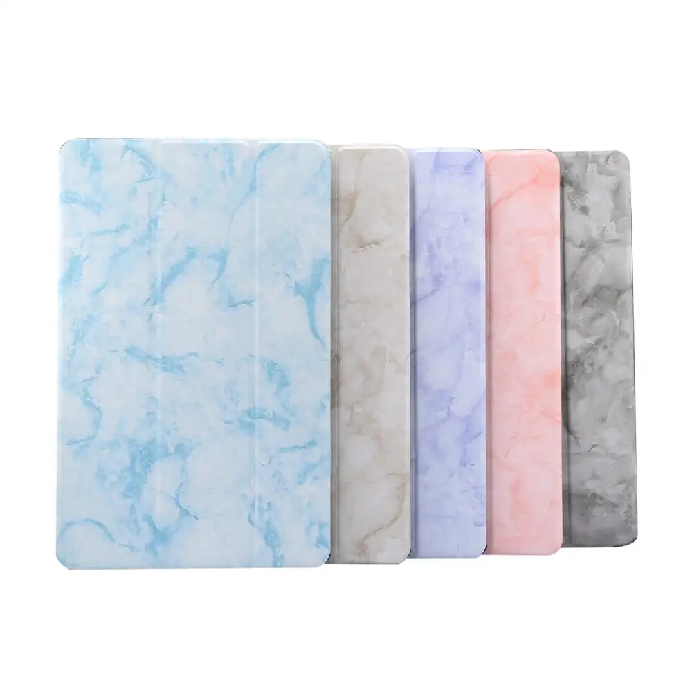 Тонкий мраморный чехол для Samsung Galaxy Tab S6 Lite 10 4 дюйма 2022 Trifold флип-чехол с подставкой