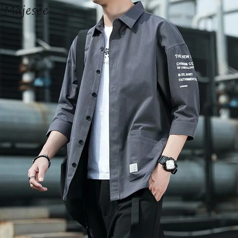2026 Shirts Men Handsome Fashion Streetwear Design Japa