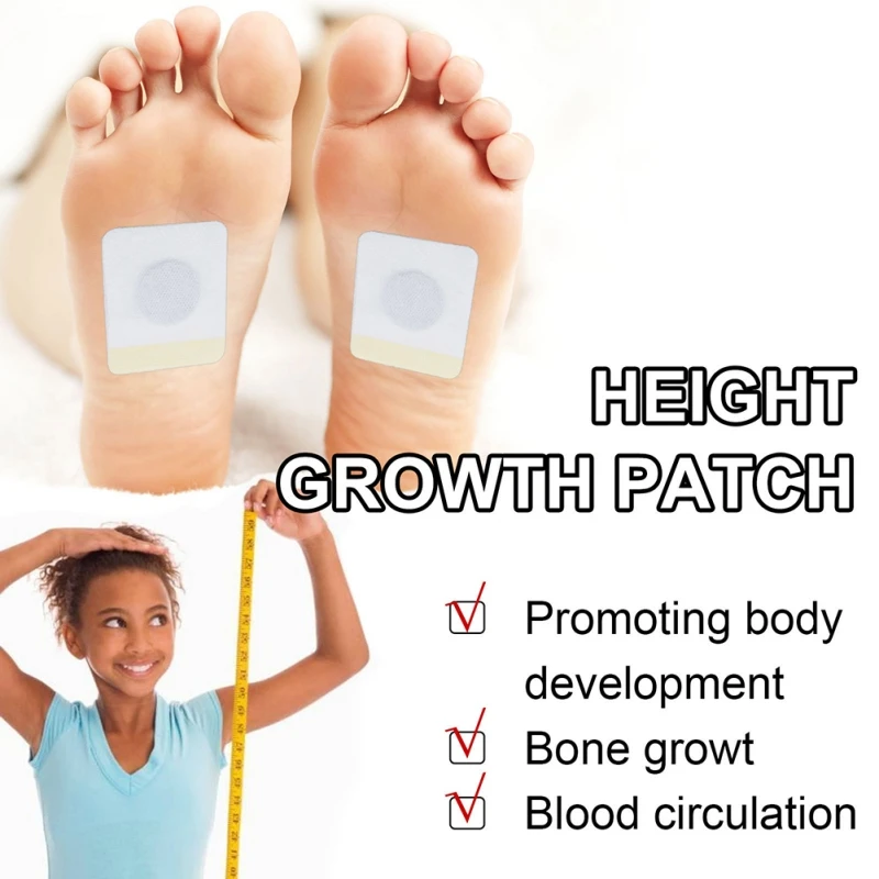 

80/48/32PCS Foot-assisted Health Patch Foot Patch Promote Bone Growth Plantar Acupuncture Points Stimulate Body to Grow Taller