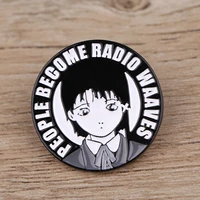 people become radio manves japanese brooches on clothes brooch badges with anime pins manga jewelry pins for backpacks