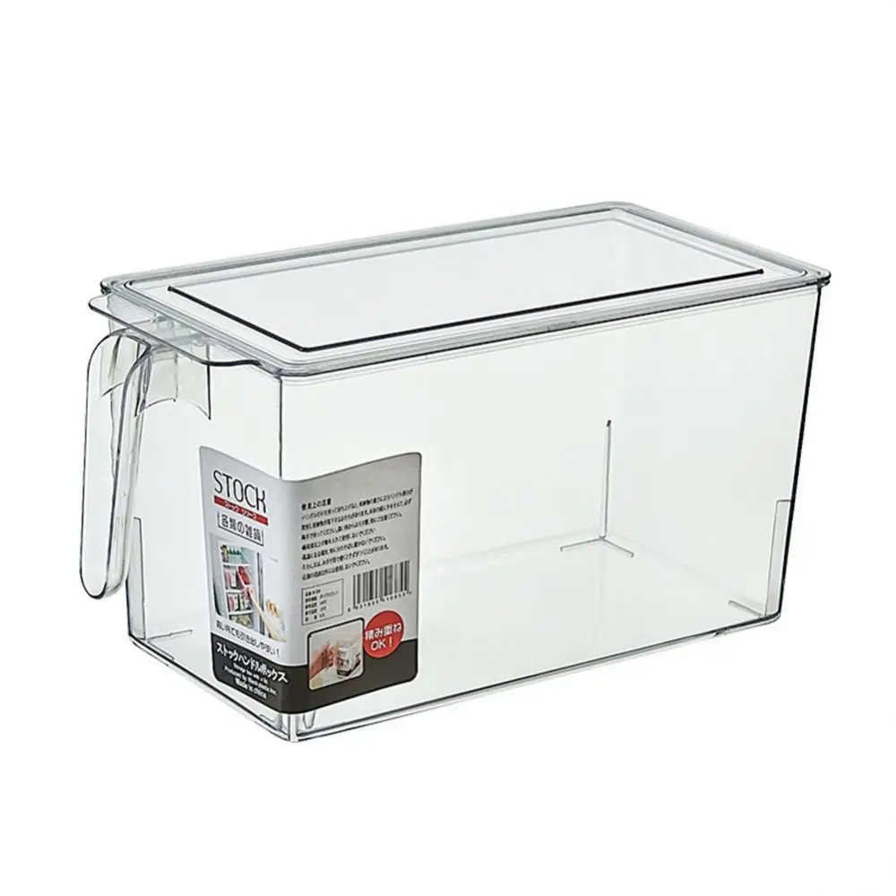 

Refrigerator Storage Box Organization Storage Transparent Household Kitchen Fresh-keeping Box Drawer Type Sealed Rectangular