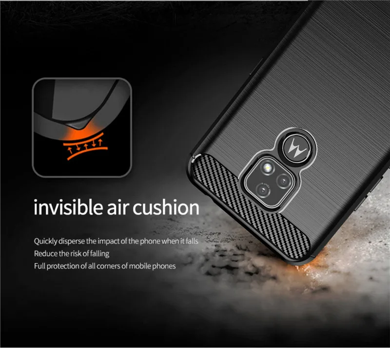 Чехол для Motorola Moto E7 2020 противоударный мягкий силиконовый защитный чехол телефона