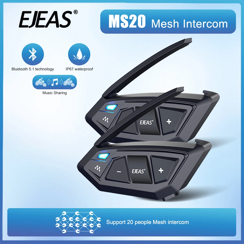 Сетчатая Bluetooth-гарнитура для шлема 1500 м 1/2 шт.