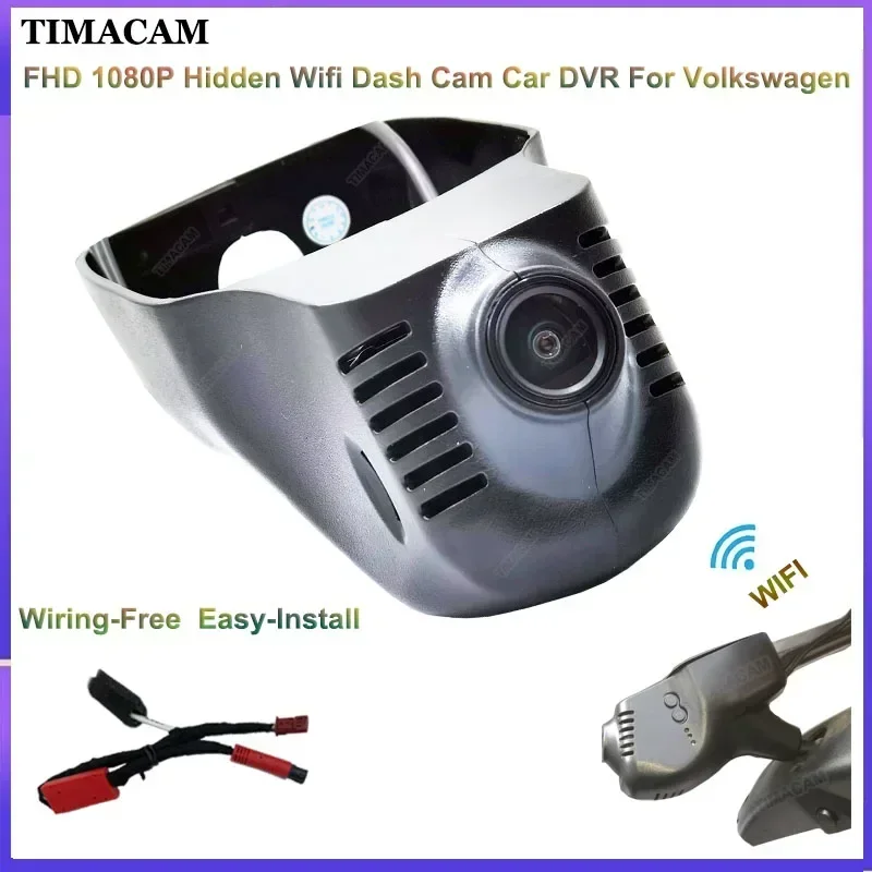 Для Volkswagen VW Tiguan Passat Touareg Touran Golf Polo Jetta Arteon Multivan Magotan EOS Plug and Play 1K 1080P Wi-Fi Dashcam