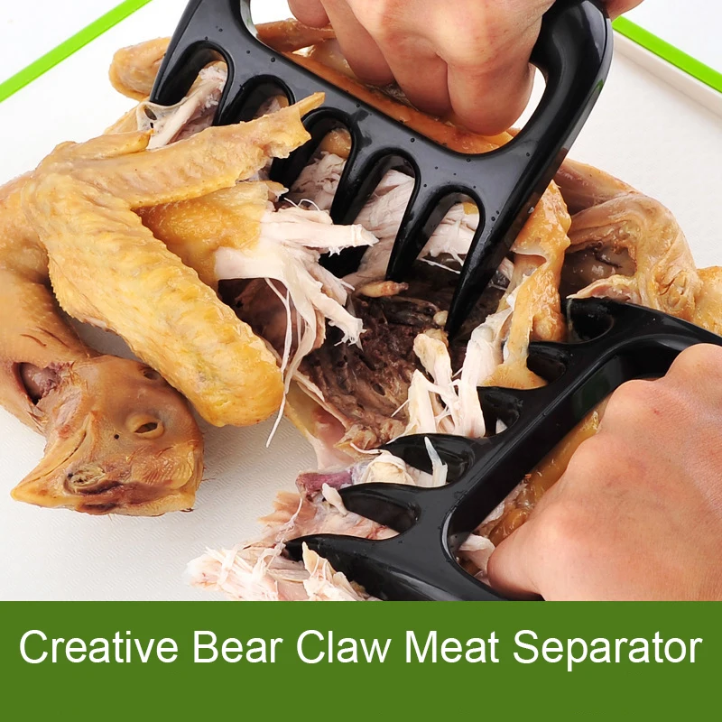 

Essential tools for camping,Creative Bear Claw Meat Separator, Outdoor BBQ Utensils, Meat Tearer, Anti-Slip Gloves, Deli Chicken