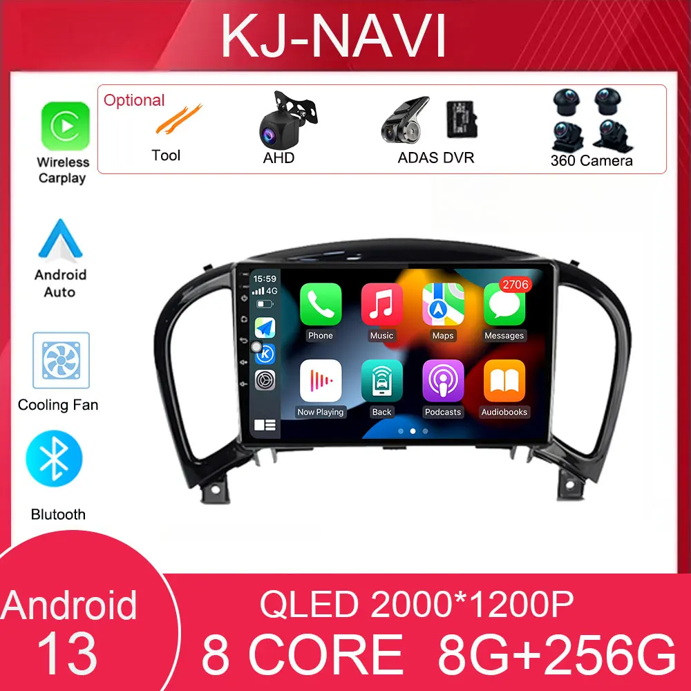 

Android 13 Radio For Nissan Juke YF15 2010 2011 2012-2014 Carplay 4G Car Multimedia GPS 2 din Autoradio Navigation Touch Screen