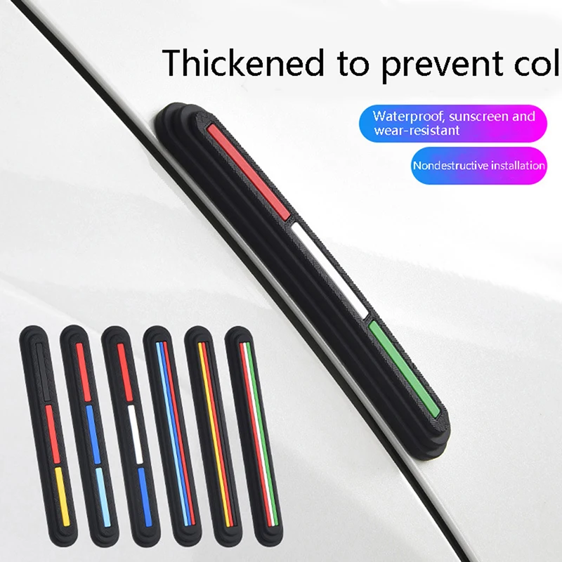

4Pcs Car Door Anti-collision Anti Scratch Rear View Mirror Protective Strip Car Protector Accessories