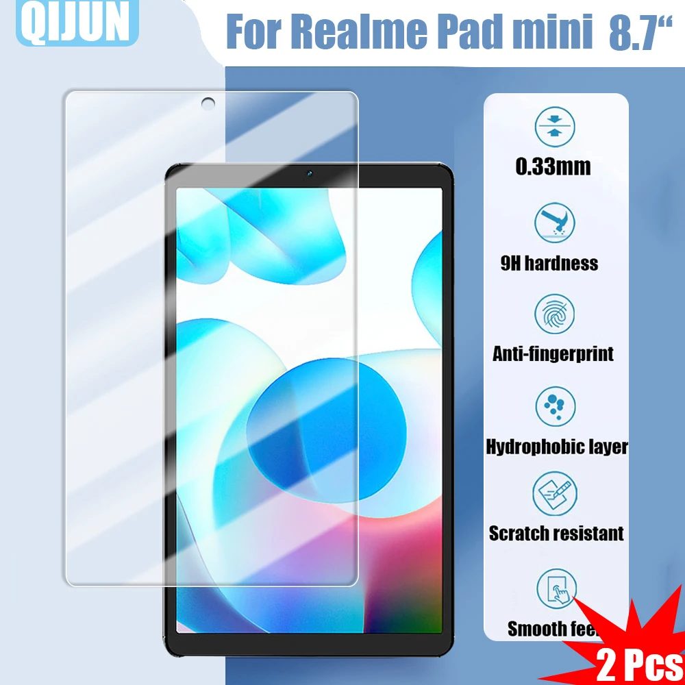 

Tablet Tempered glass film For OPPO Realme Pad mini 8.7" 2022 Explosion proof and scratch resistant waterpro 2 Pcs for RMP2105