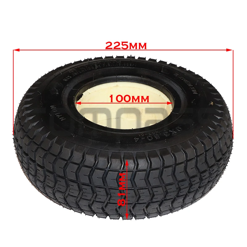 9x3.50-4 Твердая шина 9 дюймов с наполнителем из пены для газона Тракторная резина для гольф-кара ATV Карманная мотоциклетная картинговая мобильность скутер на.