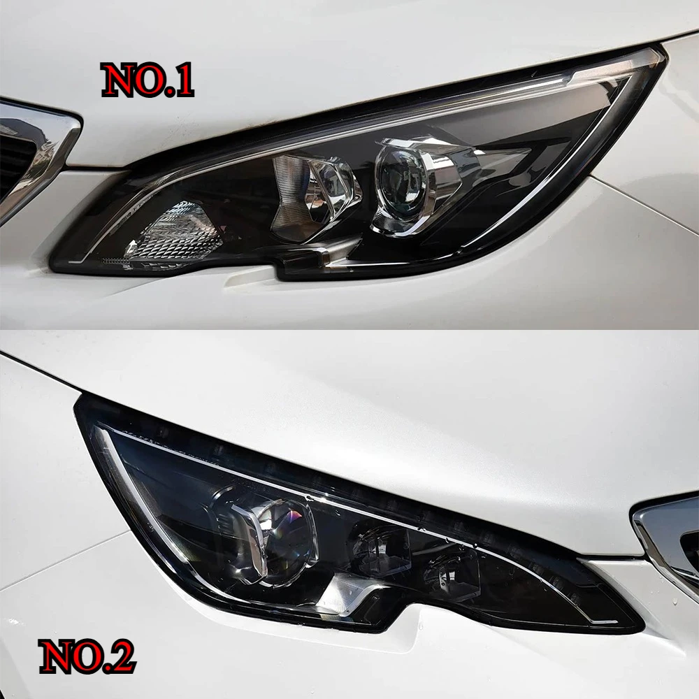 Фото Крышка-накладка на фару для Peugeot 308 308S 2015-2018, сменный корпус фары, стекло фары №3