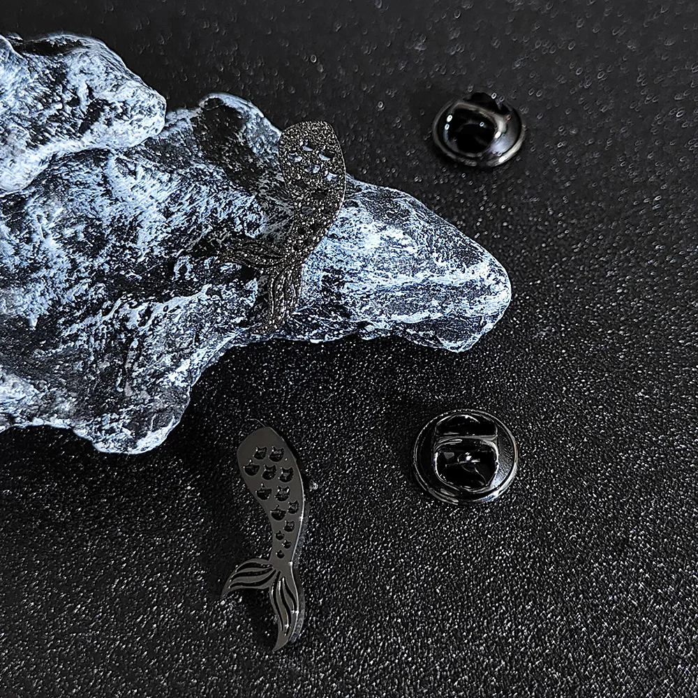 Брошь &quotРусалочка&quot из нержавеющей стали