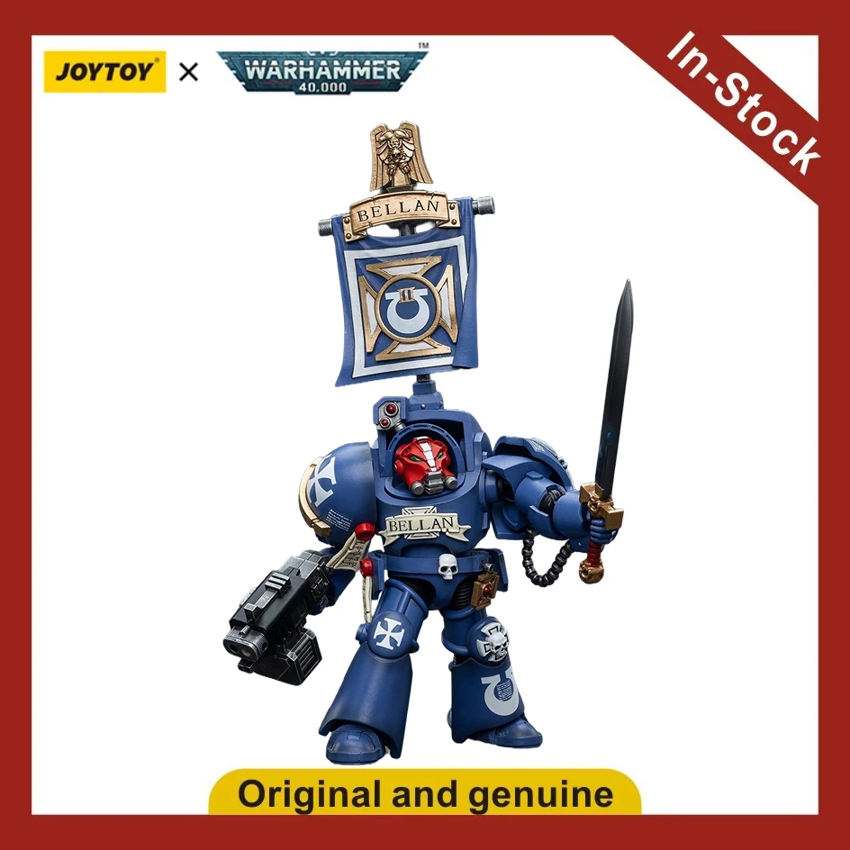 Фото 【UA】JOYTOY Warhammer 40K Масштабные фигурки 1/18 Ультрамаринов Терминаторов Сержант Беллан Модели Игрушки Подарки №2