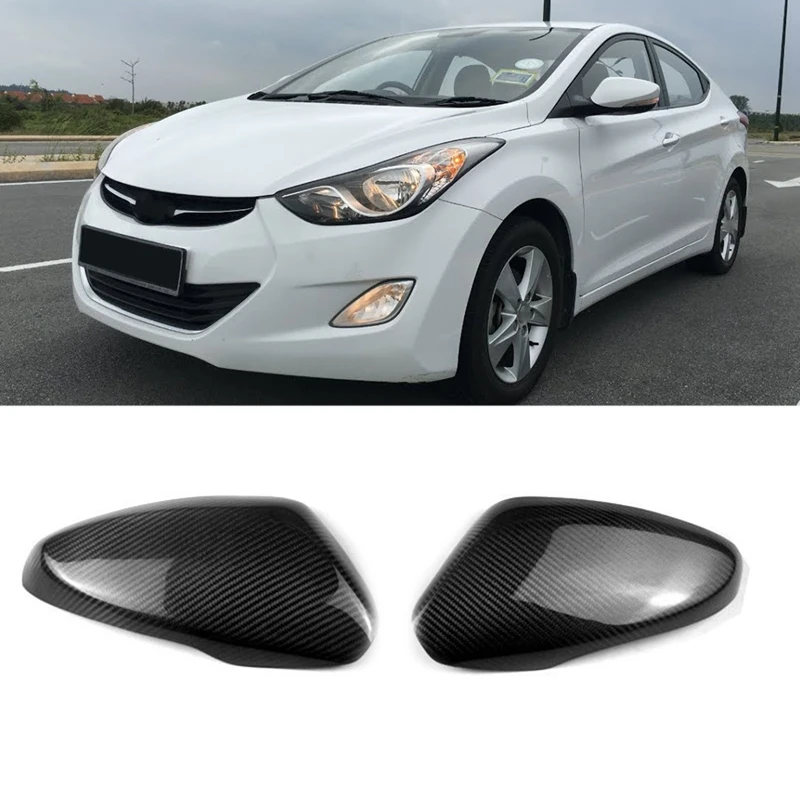 

Настоящее углеродное волокно для Hyundai Elantra Sedan 2011 2012 2013 2014 2015 крышка зеркала заднего вида крышка отделка стикер