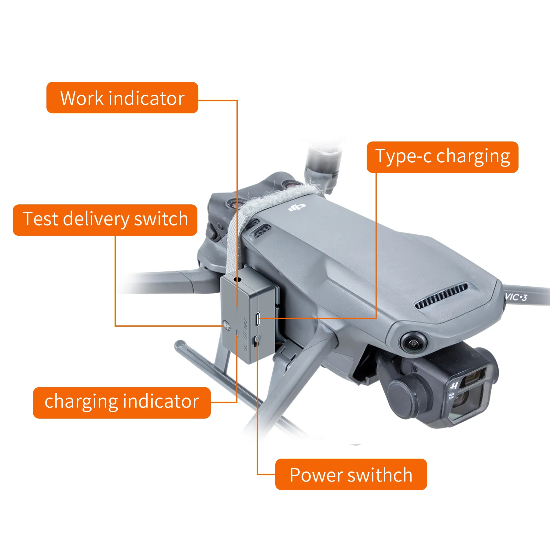 Для DJI Mavic 3 воздушная параболическая подвесная рекламная кольцевая фурнитура -