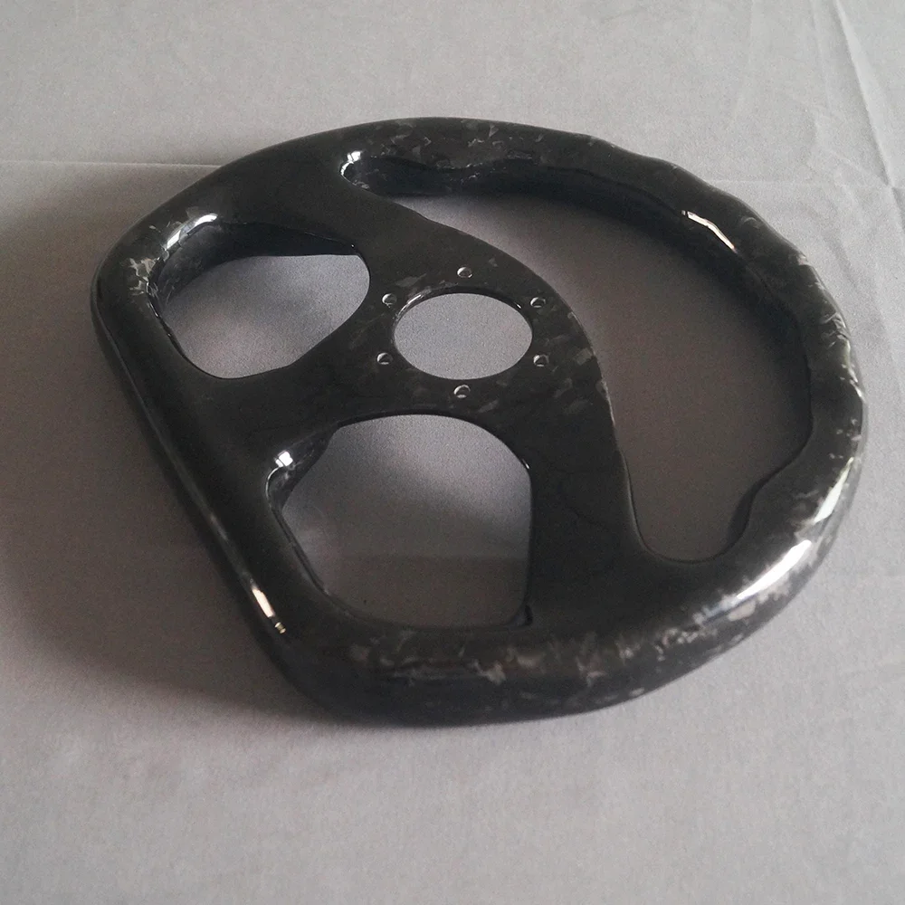 Автомобильное рулевое колесо из углеродного волокна черная ковка диаметр 310 мм