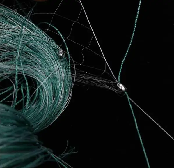 Трехслойная рыболовная сеть finefis сетка для ловли рыбы с плавающим грузилом 2*100 м