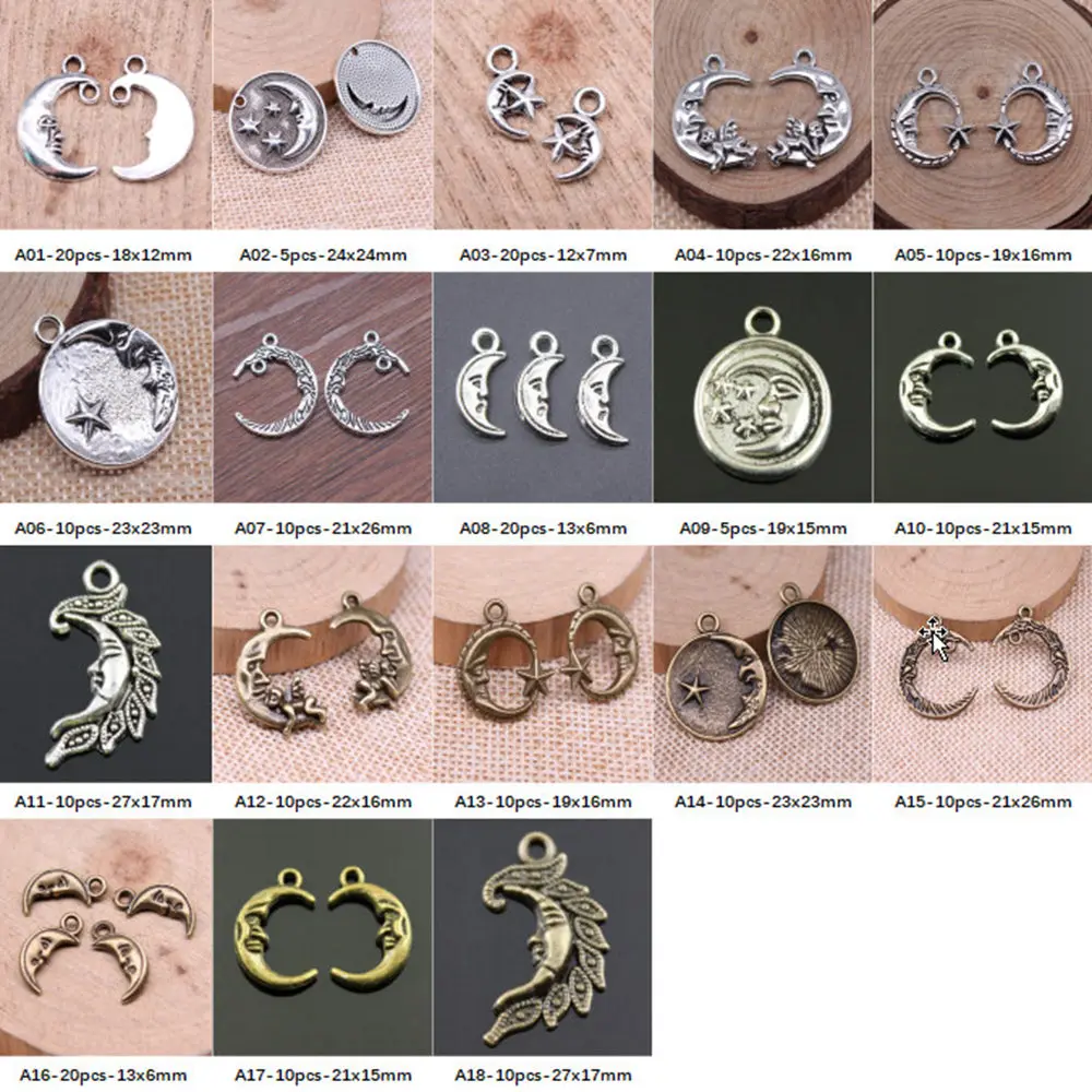 

New Arrival Moon Smiley Charms For Jewelry Making Gifts For Women