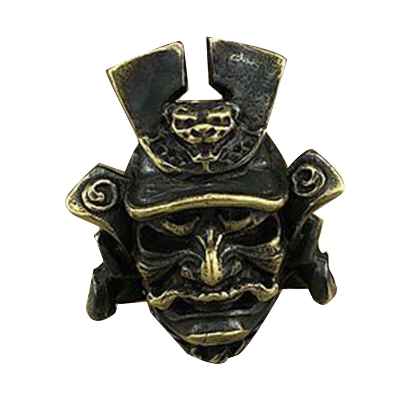 

Brass Grimace Samurai Paracord Knife Beads EDC Flashlight Pendant Finger Tiger Pendant Outdoor Tool Accessories