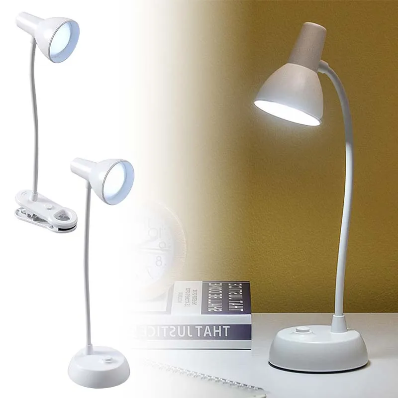 

Table Reading Lamp For Study LED Light Student Desk Dormitory Bedroom Bedside Reading Battery Powered Eye Protection Desk Lamp