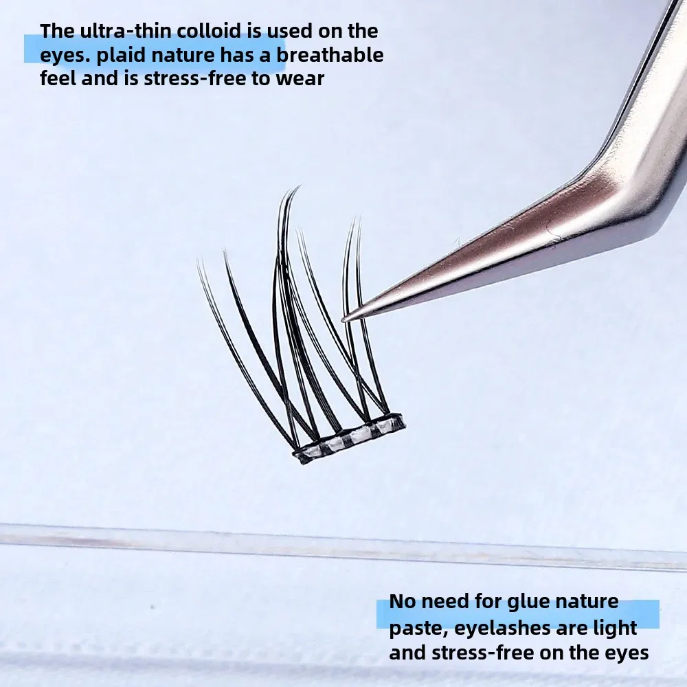 Прозрачные самоклеящиеся накладные ресницы Подсолнух Кот Фея Ленивый человек