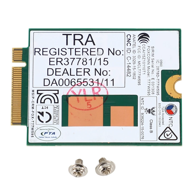 

Lt4120 X5 LTE T77W595 796928-001 4G WWAN M.2 150 Мбит/с LTE модем для HP Elite X2 840 850 G3 640 650 645 G2 зеленый