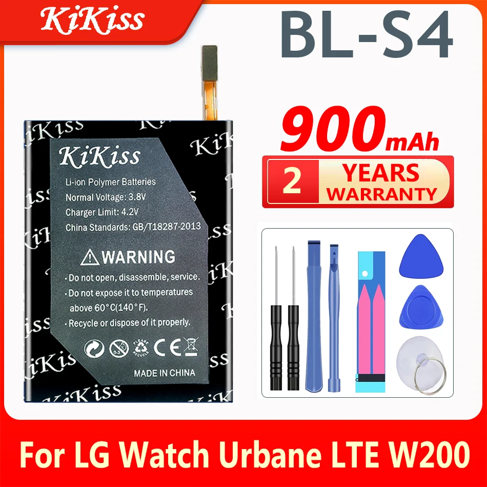 

KiKiss 900mAh Replacement Battery BL-S4 For LG Watch Urbane LTE W200 EAC62618601 BLS4 BL S4