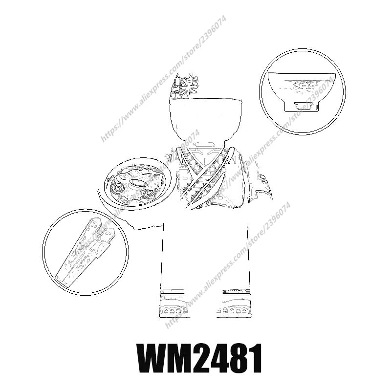 1 шт. фигурки-конструкторы WM6153 WM2475 WM2476 WM2477 WM2478 WM2479 WM2480 WM2481 WM2482 WM6154