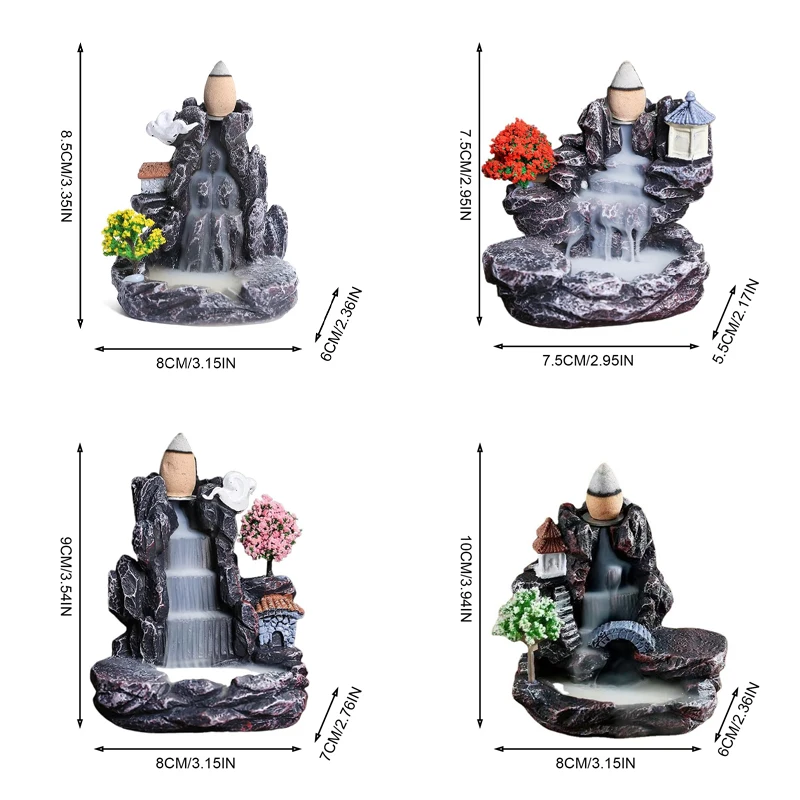 Держатель для благовоний с водопадом обратным потоком конусы Eva конусами