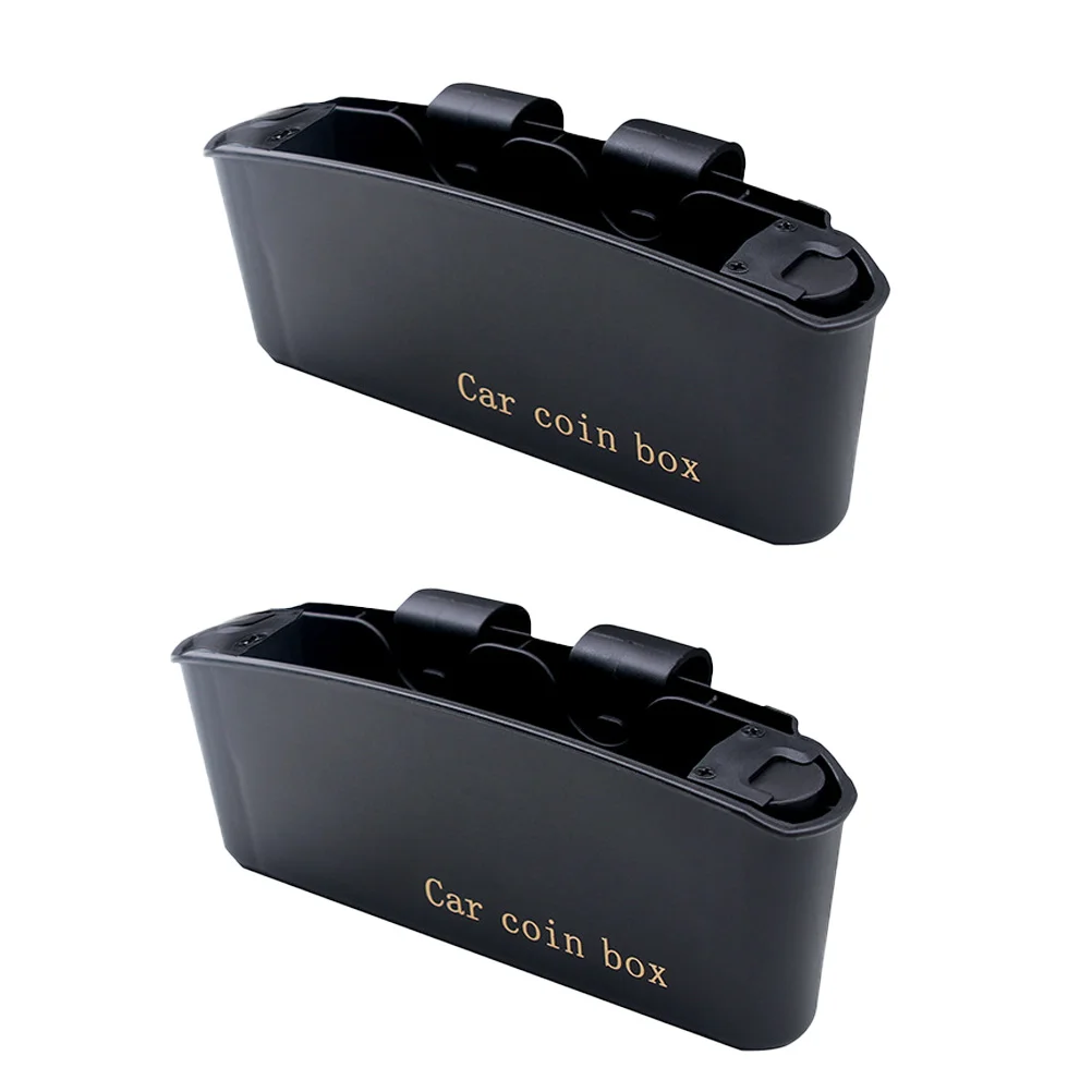 

2 Pcs Storage Box Premium Professional Car Holder Change Organizer for Motor Car