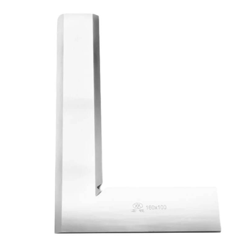 Угловая линейка под прямым углом 90 градусов, инженерная Точная заземленная сталь из нержавеющей стали, прочная квадратная линейка машиниста