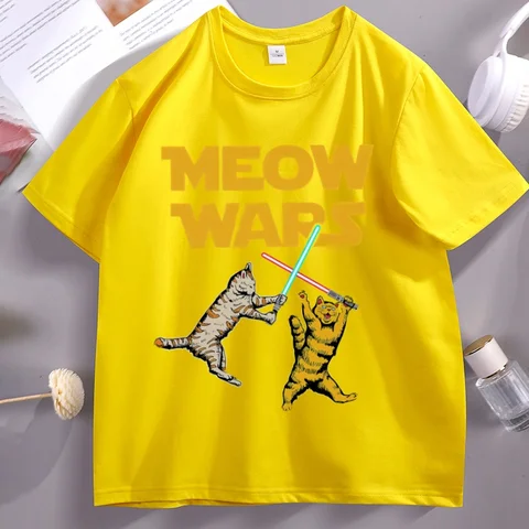USEMEI  Funny Meow Cat футболка хлопок