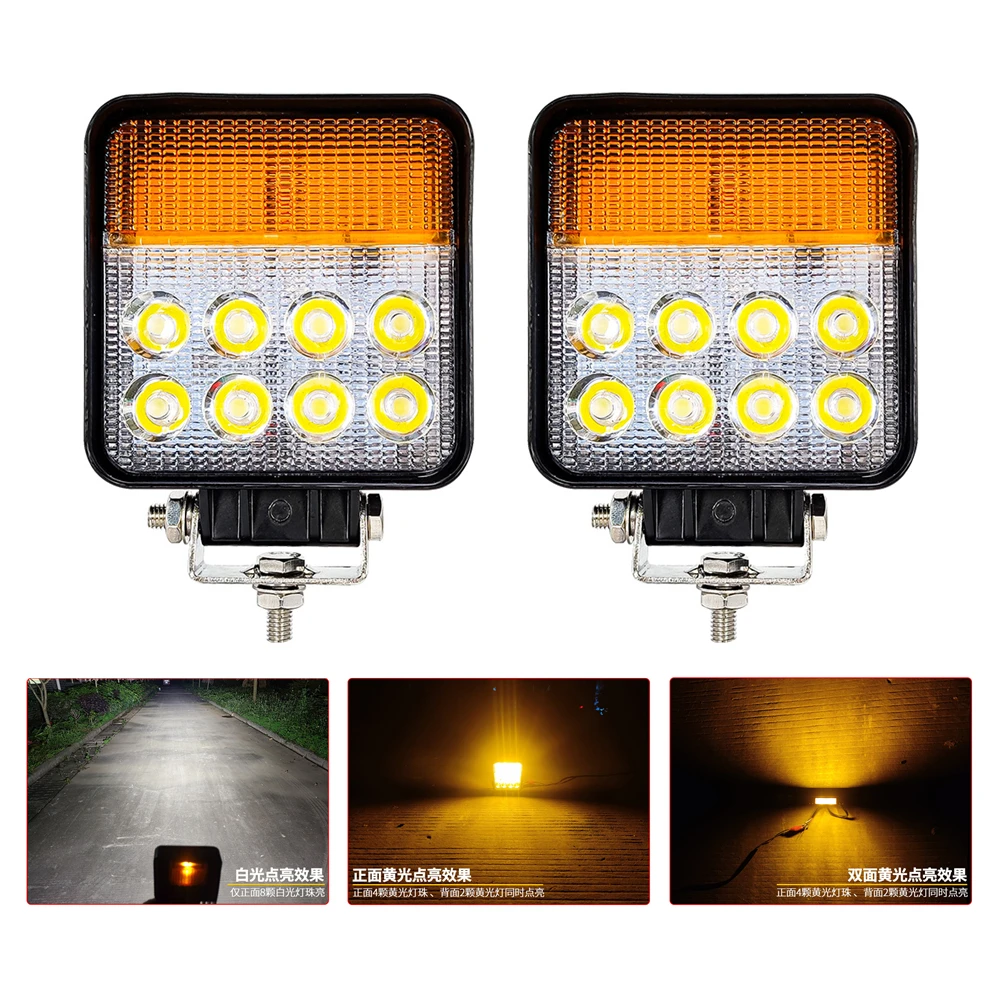 

2 шт. 12 В - 80 В 30 Вт Светодиодный вилочный погрузчик Передний фонарь Экскаватор Рабочий свет Трактор Индикатор указателя поворота Алюминиевый сплав