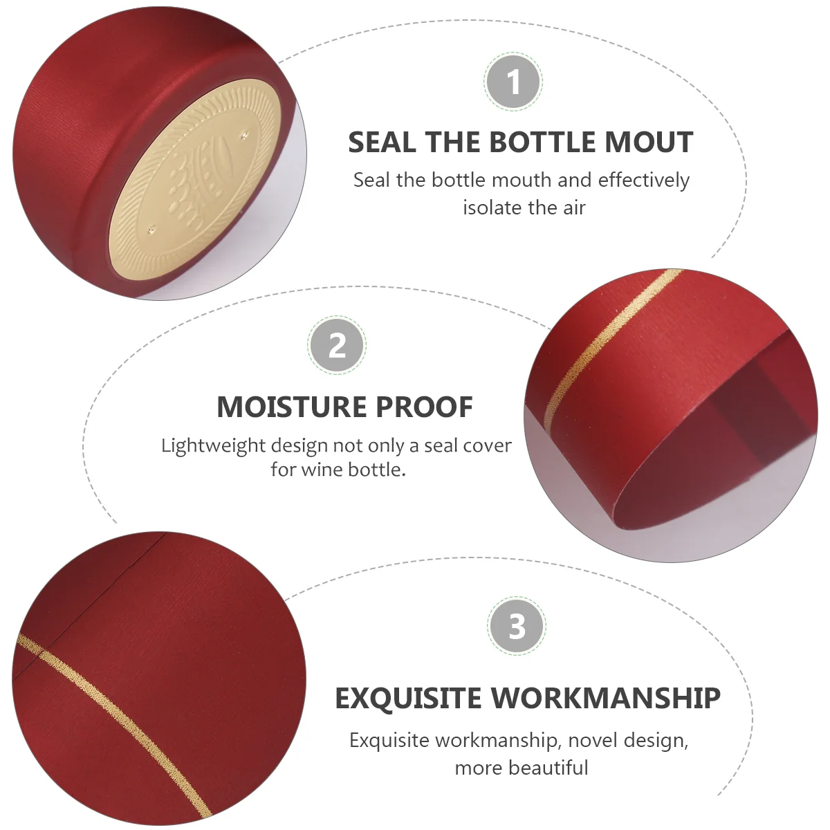 50 шт. крышка для бутылок красные капсулы герметик круизные пластиковые