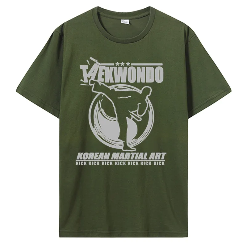 Мужская футболка в Корейском стиле для тхэквондо Тхэ вондо боевых искусств Кик