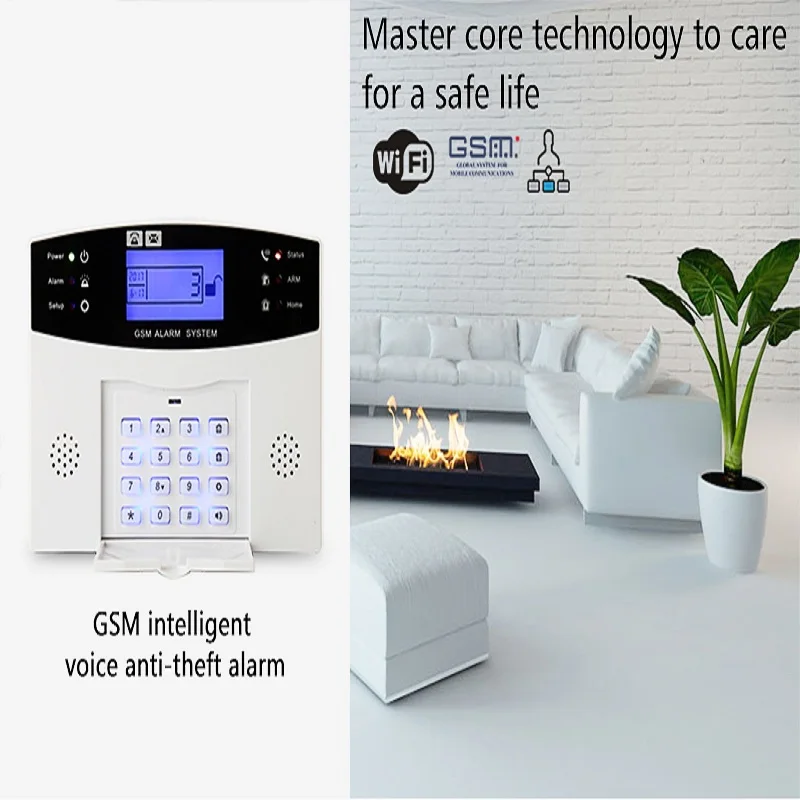 Alex Google Compatible Tuya Smart Alarm System with 110db Siren GSM Wifi PSTN 433mhz Wireless Home Burglar Security Alarms Kit F enlarge