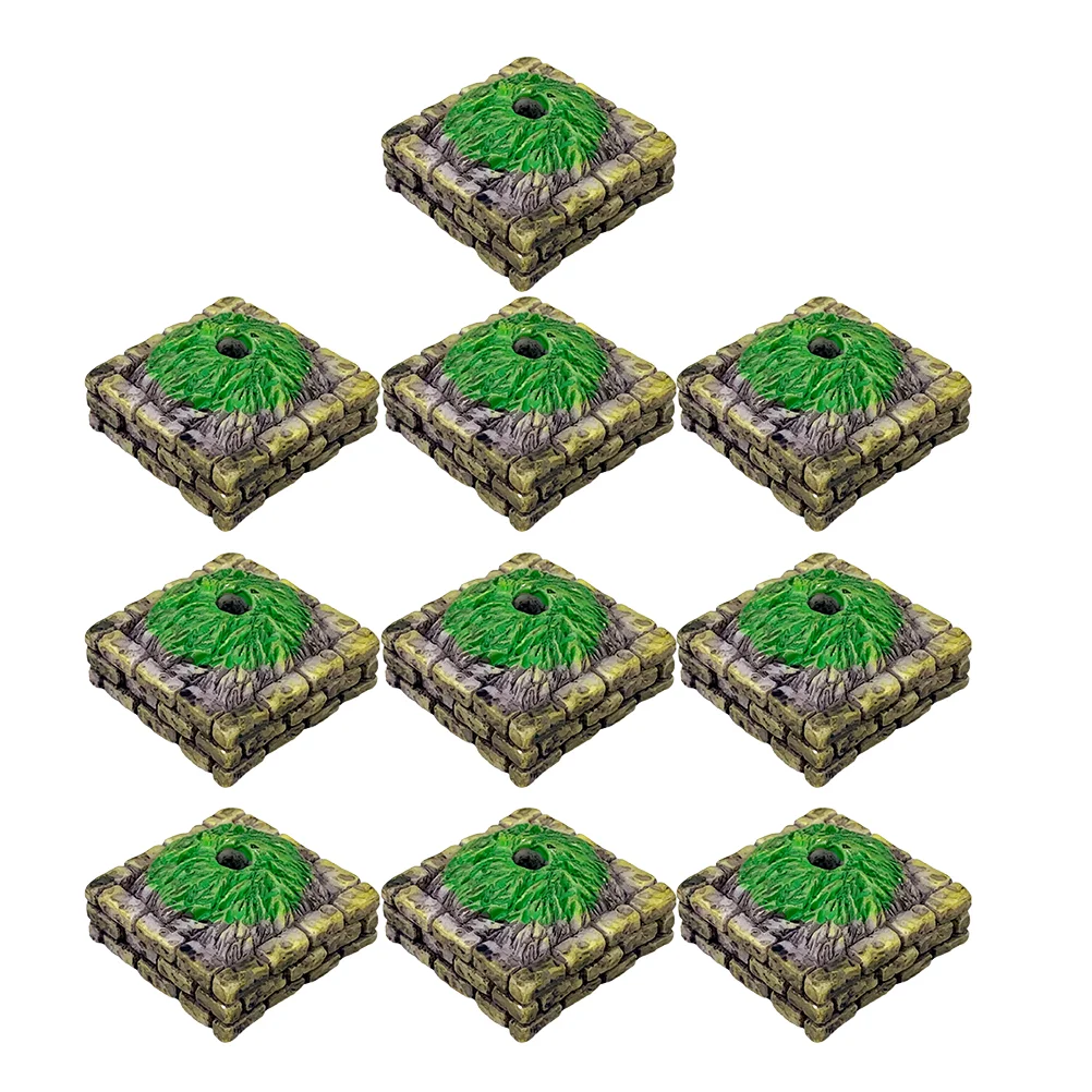 10 шт. дерево алтарь база игрушечный стол аксессуар песчаная модель пират пластик