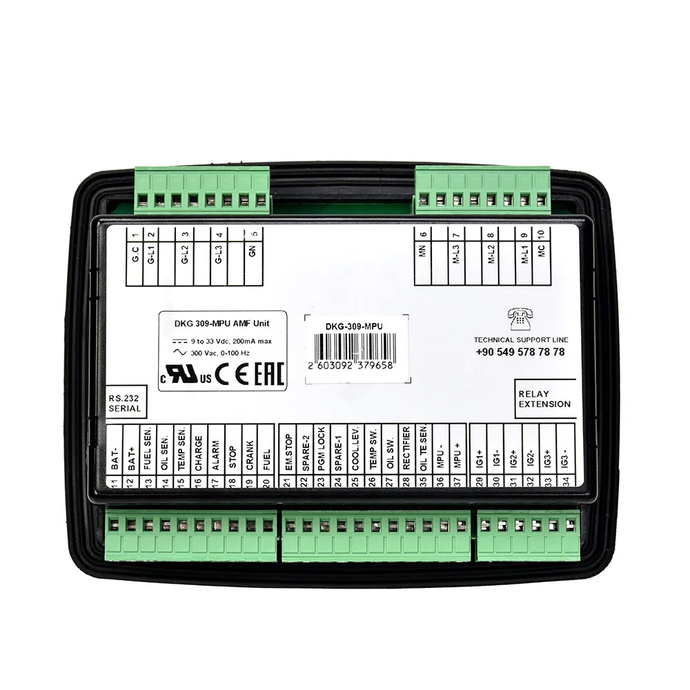 Оригинальный турецкий модуль управления панелью генератора DATAKOM DKG309 DKG 309-MPU