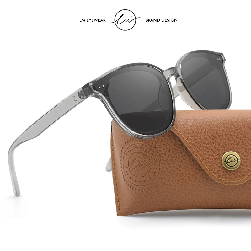 

LM New Unisex Ultralight Polarized Sunglasses Men Women Driving Transparent Korean Pink Shades Vintage Sun Glasses Gafas De Sol