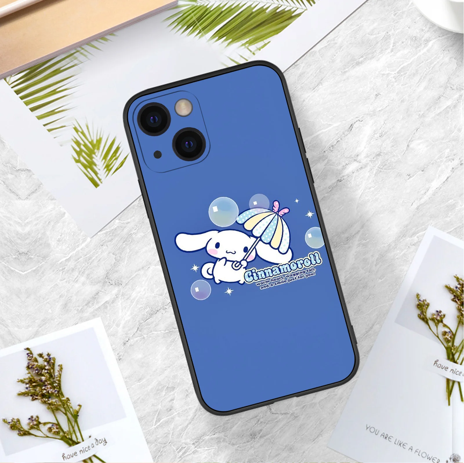 Чехол Sanrio CINNAMROLL для iPhone 16 Pro Max милый защитный мягкий чехол телефона 15 14 13 12 Plus