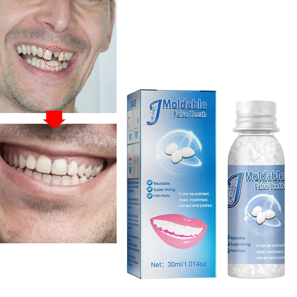 Полимерные накладные зубы твердый клей набор для временного ремонта зубов