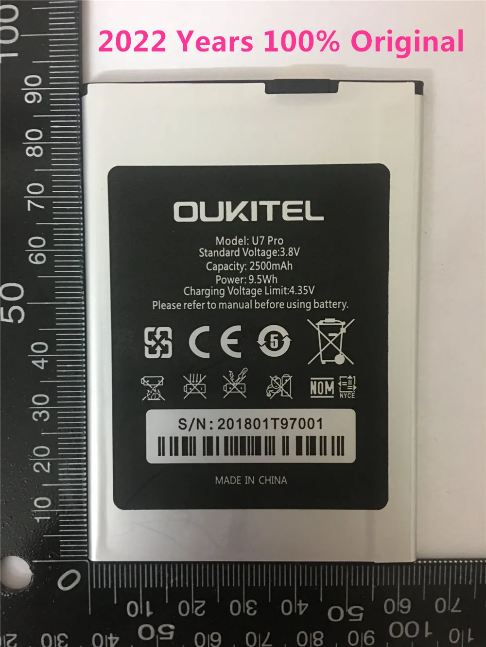

For Oukitel U7 Pro Battery High Quality Replacement 2500mAh Bateria Accumulator
