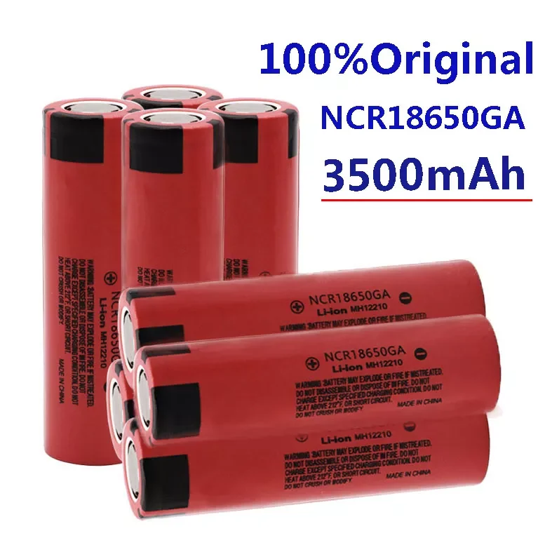 

100%.Original.Bateri.recargable.de.3.7V.3500mAh.NCR18650GA.alta descarga.18650.adecuada.para.todo.tipo.de.productos.electroicos