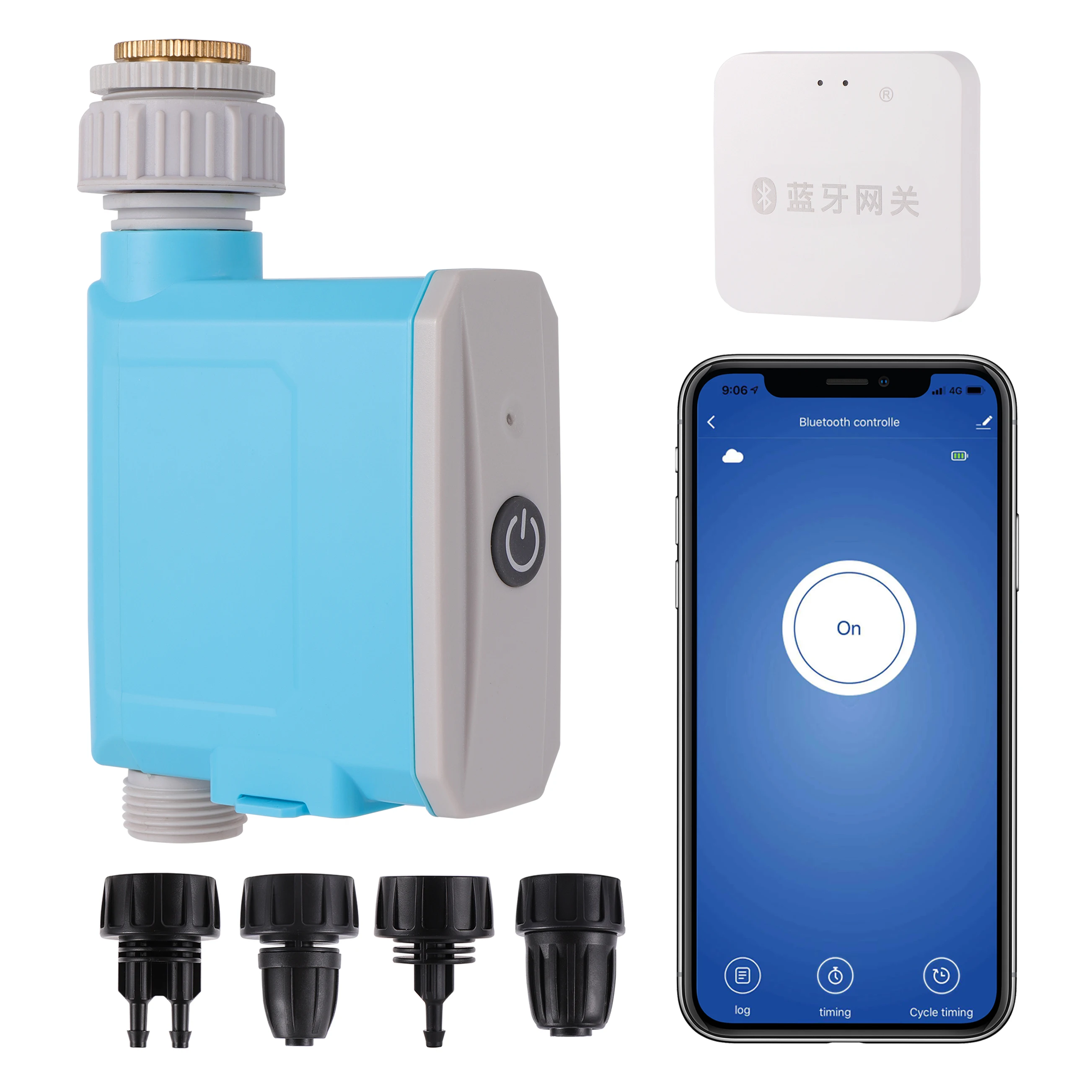 Smart Bluetooth Remote Garden Irrigation Timer WiFi Phone Connection Bluetooth Gateway 1/2"3/4"1" Faucet Timer